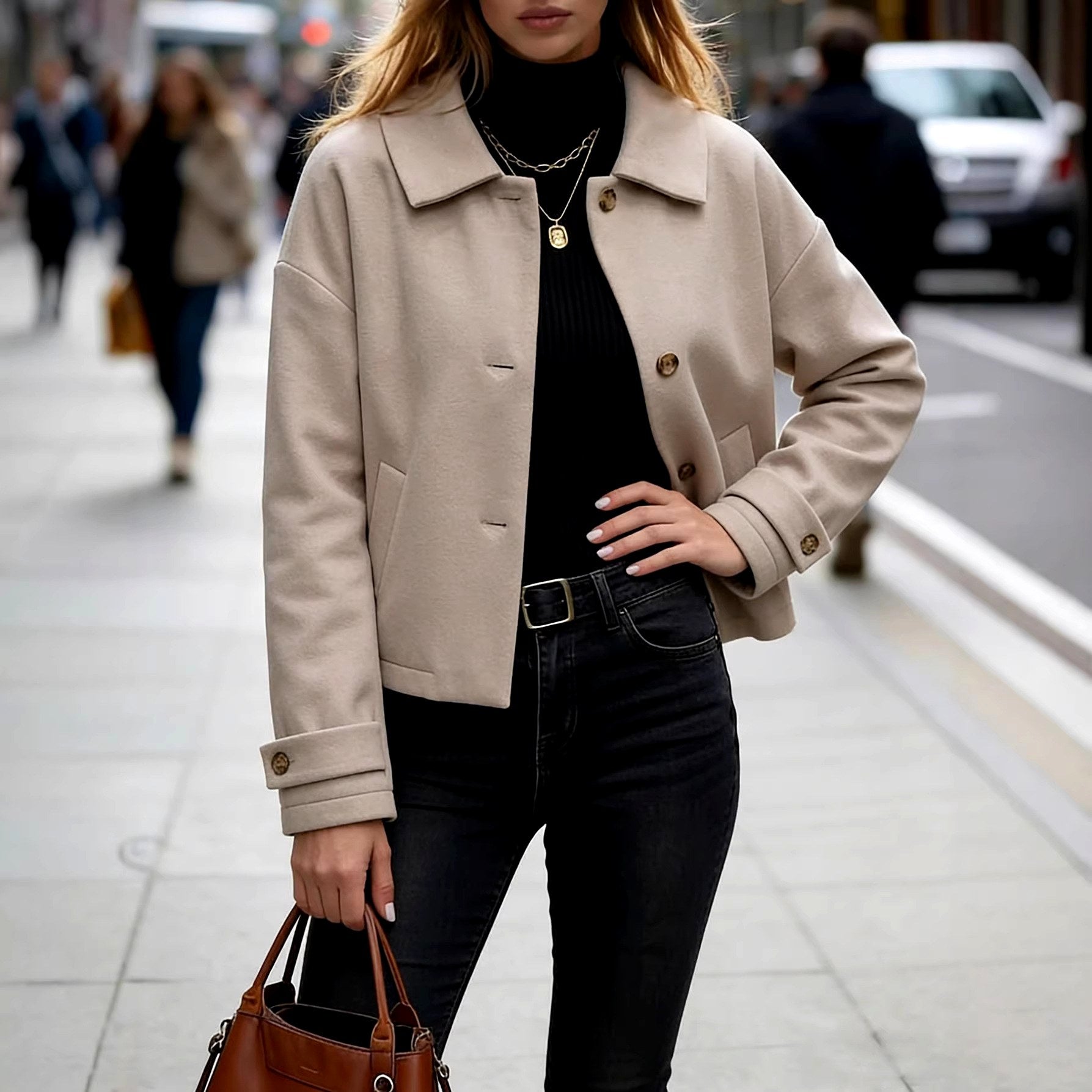 Christabel - Women's Minimalist Short Jacket 3