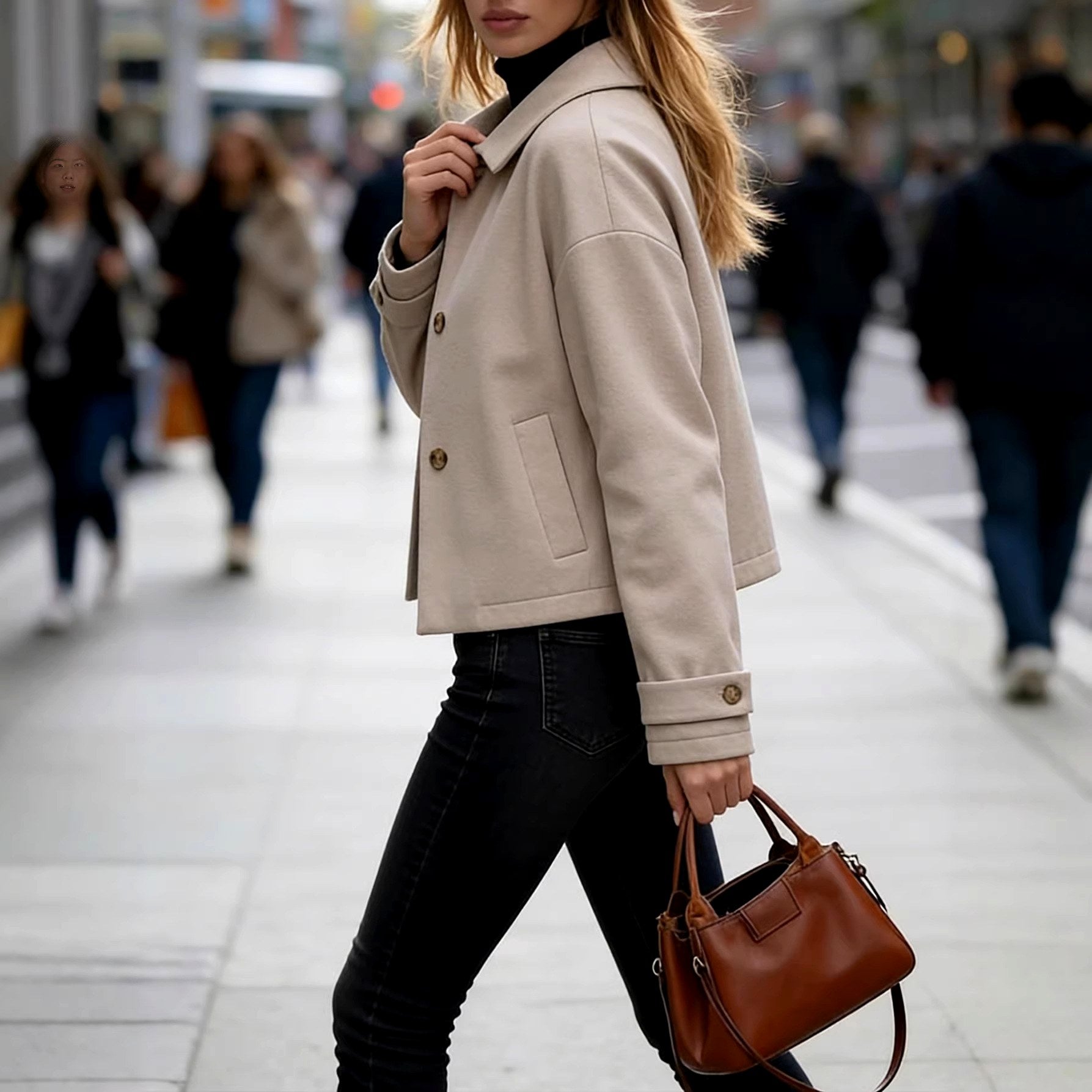 Christabel - Women's Minimalist Short Jacket 5