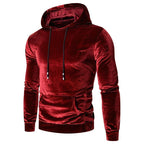 Christian - Men's Velour Hoodie with Drawstring