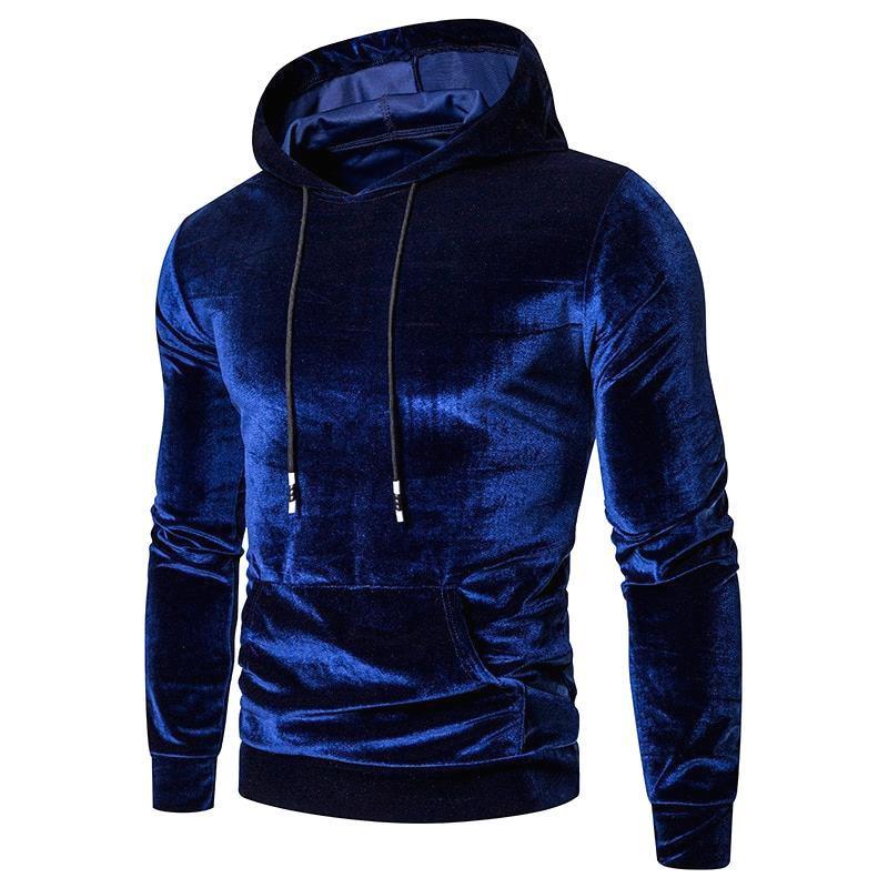 Christian - Men's Velour Hoodie with Drawstring