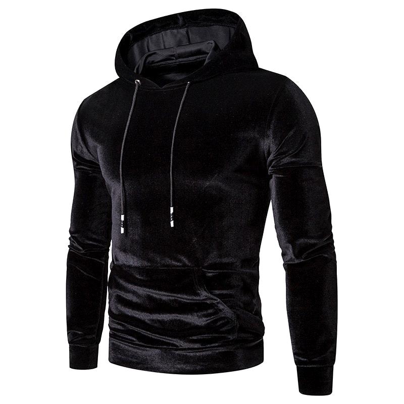 Christian - Men's Velour Hoodie with Drawstring