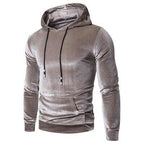 Christian - Men's Velour Hoodie with Drawstring
