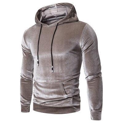 Christian - Men's Velour Hoodie with Drawstring