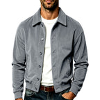 Clayton - Men's Corduroy Collared Bomber Jacket 1