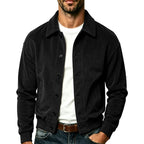 Clayton - Men's Corduroy Collared Bomber Jacket 2