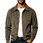 Clayton - Men's Corduroy Collared Bomber Jacket 4