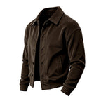 Clayton - Men's Corduroy Collared Bomber Jacket 6