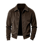 Clayton - Men's Corduroy Collared Bomber Jacket 7