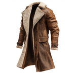 Colton – Men’s Western Faux Leather Long Coat 1