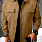 Conor - Men's Collared Fall Jacket with Chest Pockets 2