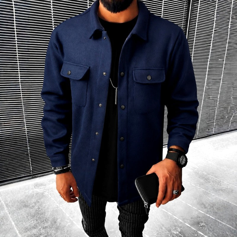 Conor - Men's Collared Fall Jacket with Chest Pockets 3