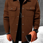 Conor - Men's Collared Fall Jacket with Chest Pockets 4
