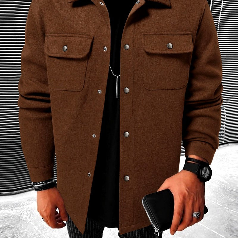 Conor - Men's Collared Fall Jacket with Chest Pockets 4