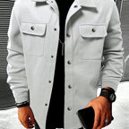 Conor - Men's Collared Fall Jacket with Chest Pockets 5