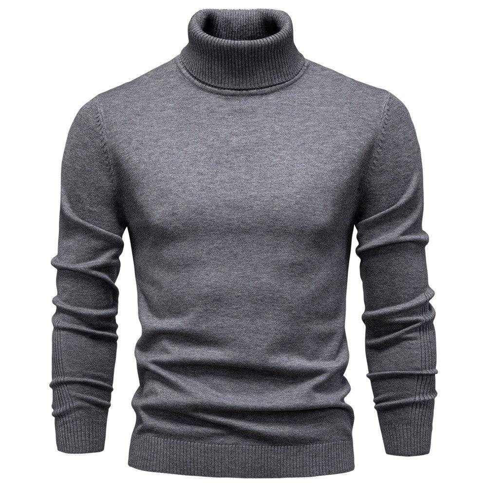 Cory - Men's Long Sleeve Turtleneck Sweater 2