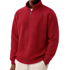 Cristobal - Men's Waffle Knit Quarter-Zip Sweater 2