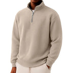 Cristobal - Men's Waffle Knit Quarter-Zip Sweater 3