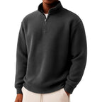Cristobal - Men's Waffle Knit Quarter-Zip Sweater 5
