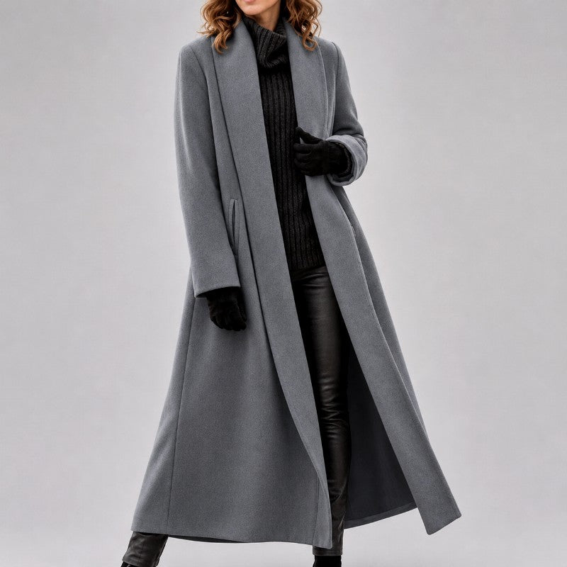Dana - Women's Full-Length Open-Front Tailored Coat 1
