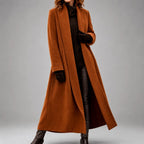 Dana - Women's Full-Length Open-Front Tailored Coat 2