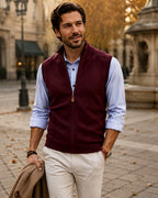 Dawson - Men's Slim Fit Sleeveless Full Zip Vest 3