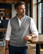Dawson - Men's Slim Fit Sleeveless Full Zip Vest 5