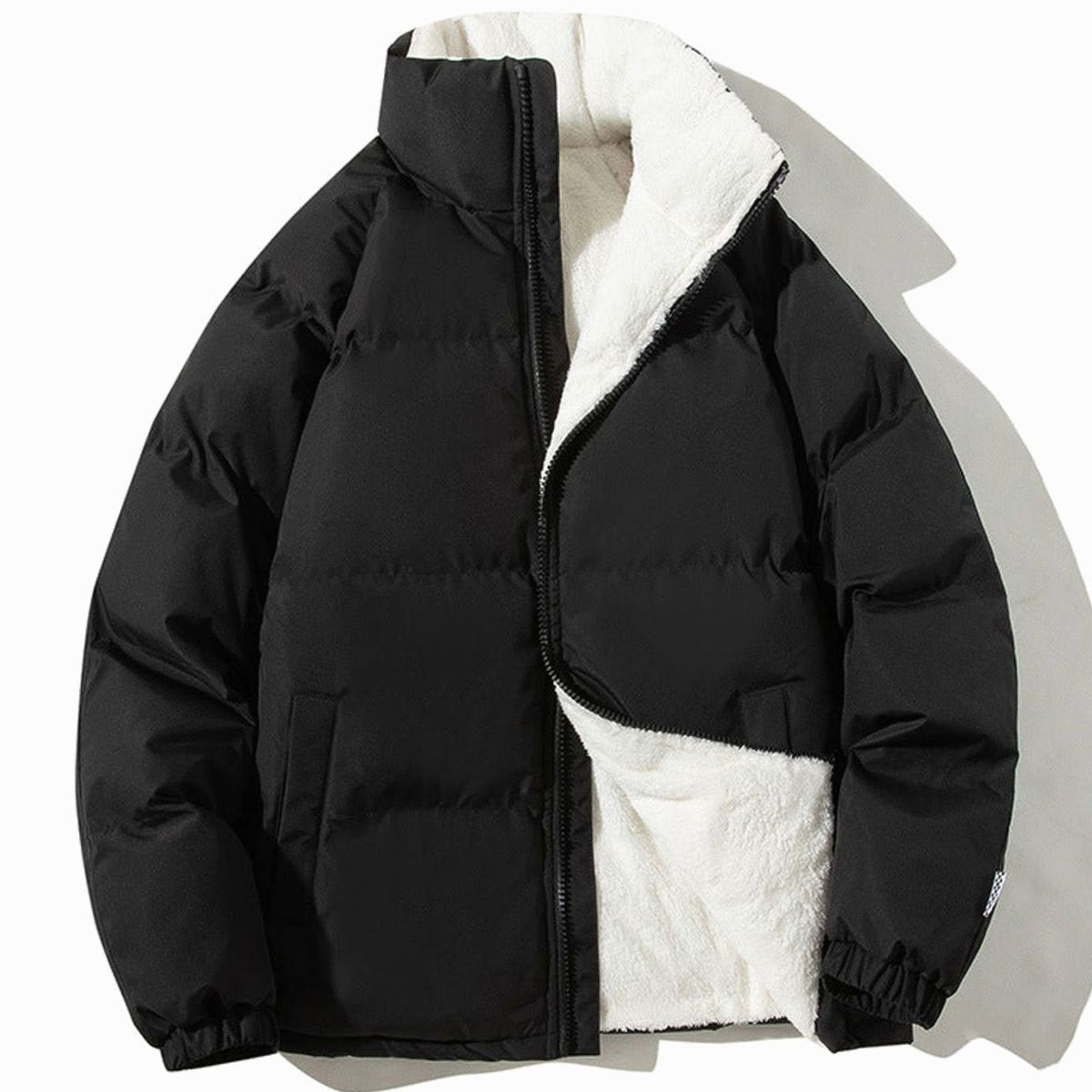 Demi - Women's Quilted Puffer Jacket with Sherpa Lining
