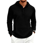 Derek - Men’s Textured Pullover with Kangaroo Pocket 6