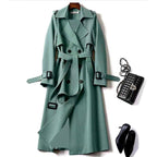 Dianne - Women’s Belted Longline Double-Breasted Trench Coat 5