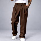 Dion - Men's Pleated Straight-Leg Pants 1