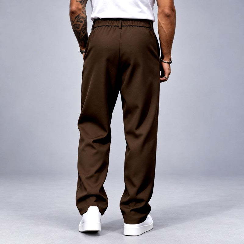 Dion - Men's Pleated Straight-Leg Pants 3