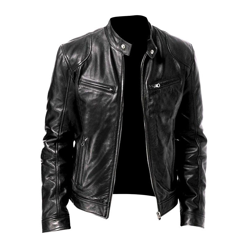 Donald - Men's Café Racer Leather Jacket 2