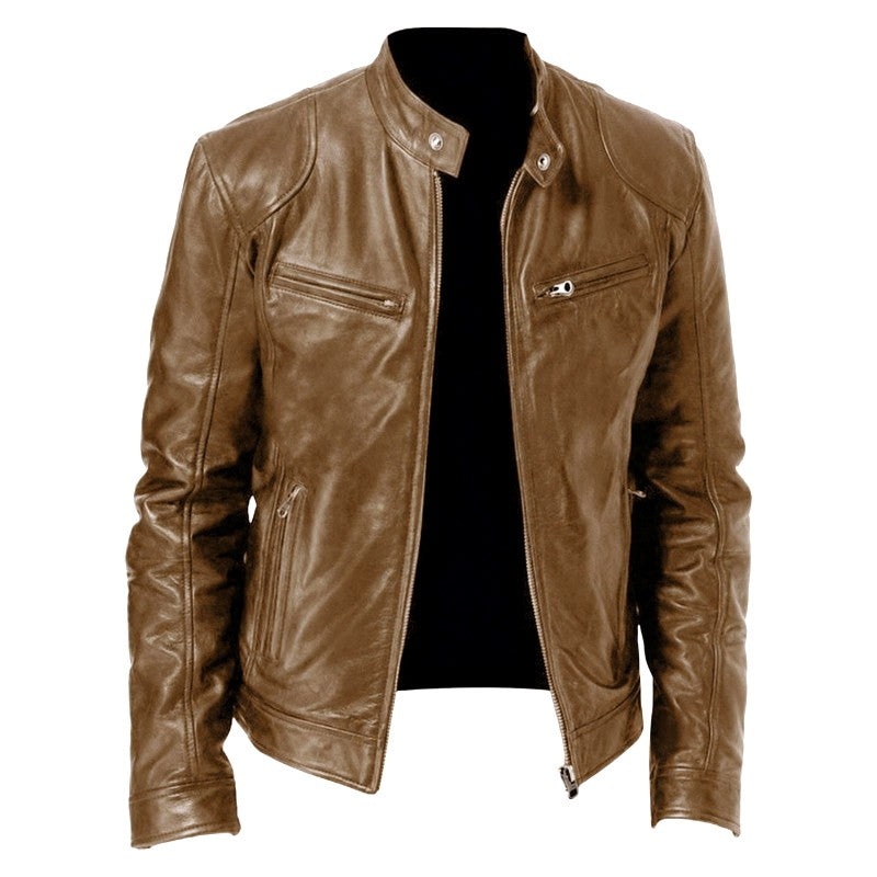 Donald - Men's Café Racer Leather Jacket 3