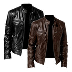Donald - Men's Café Racer Leather Jacket 5