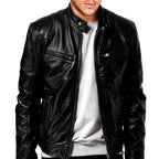 Donald - Men's Café Racer Leather Jacket 6