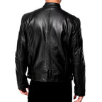 Donald - Men's Café Racer Leather Jacket 8