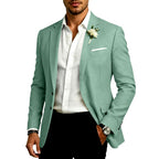 Donatello - Men's Cotton Linen Formal Tailored Blazer 2