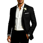 Donatello - Men's Cotton Linen Formal Tailored Blazer 4