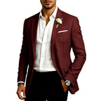 Donatello - Men's Cotton Linen Formal Tailored Blazer 5