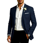Donatello - Men's Cotton Linen Formal Tailored Blazer 6
