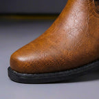 Donovan - Men's Genuine Leather Harness Ankle Boots