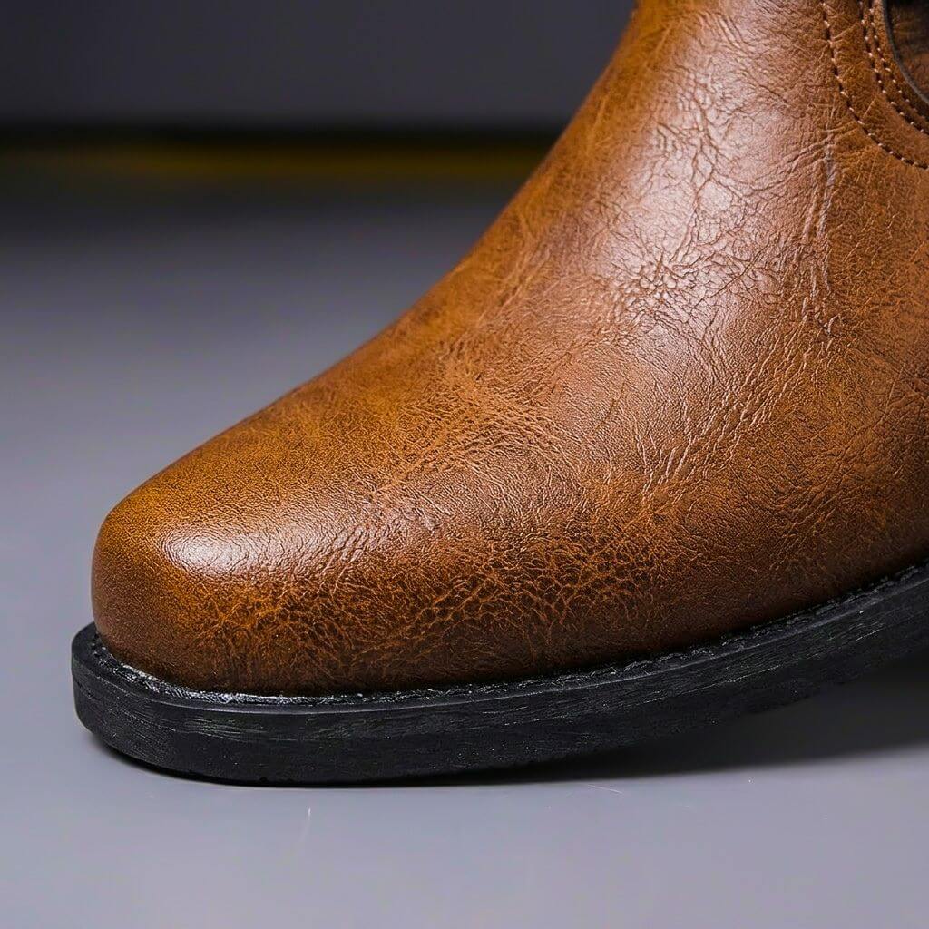 Donovan - Men's Genuine Leather Harness Ankle Boots
