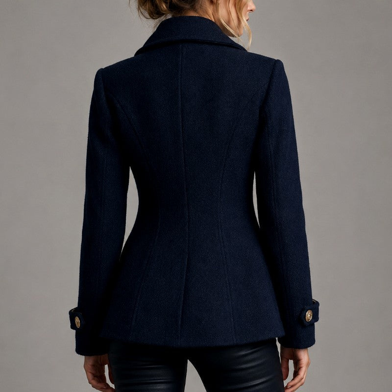 Dora - Women's Double Breasted Military Winter Coat 2