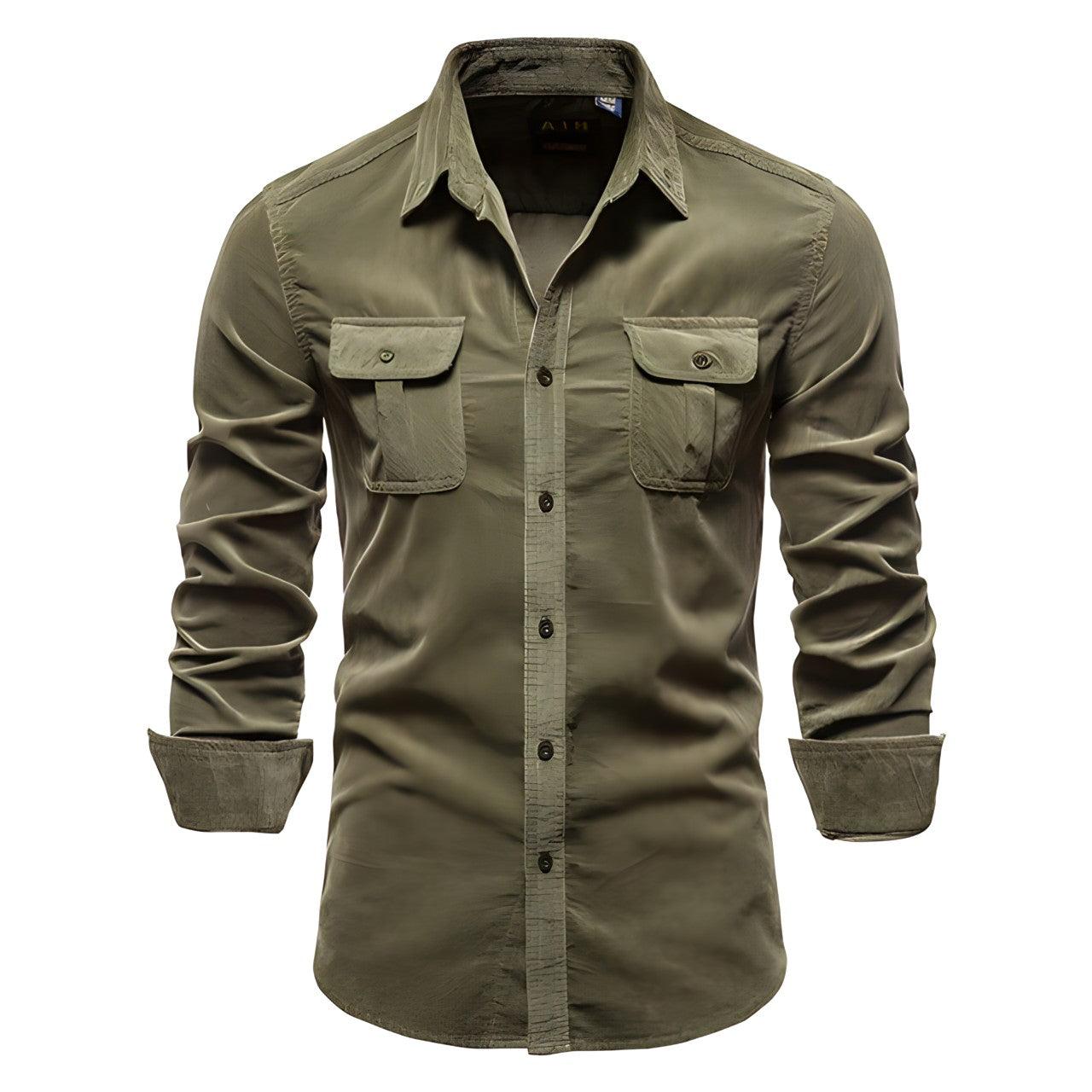 Dorian - Men's Utility Shirt with Chest Pockets and Button-Down Front