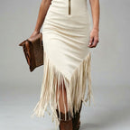 Dovima - Women's V-Neck Sleeveless Bodycon Fringe Dress