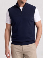 Easton - Men's Textured Half-Zip Stand Collar Vest 3