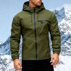 Edison  - Men's Full-Zip Hooded Rain Jacket with Pockets 2