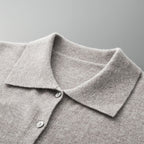 Edmund - Men's Merino Wool Cardigan with Turn-Down Collar