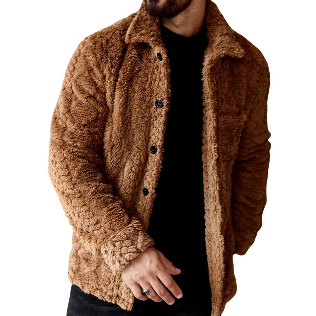 Eiden - Men’s Sherpa Fleece Collared Jacket 2