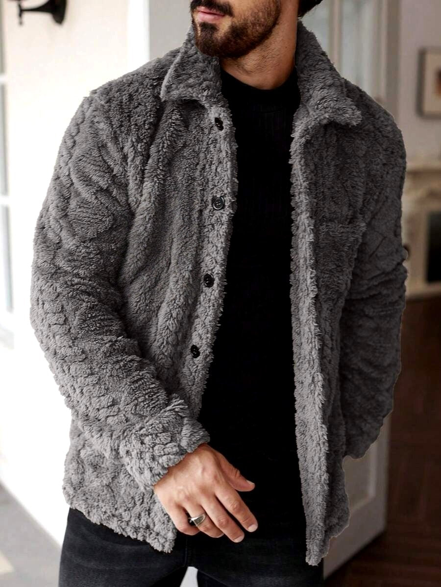 Eiden - Men’s Sherpa Fleece Collared Jacket 3